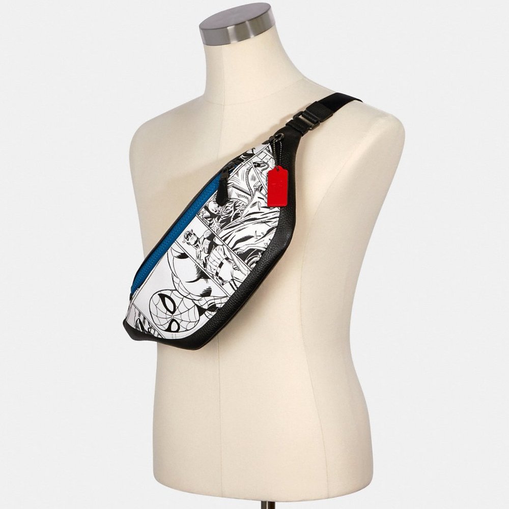Coach Black and White Graphic Belt Bag - Picture 2 of 12